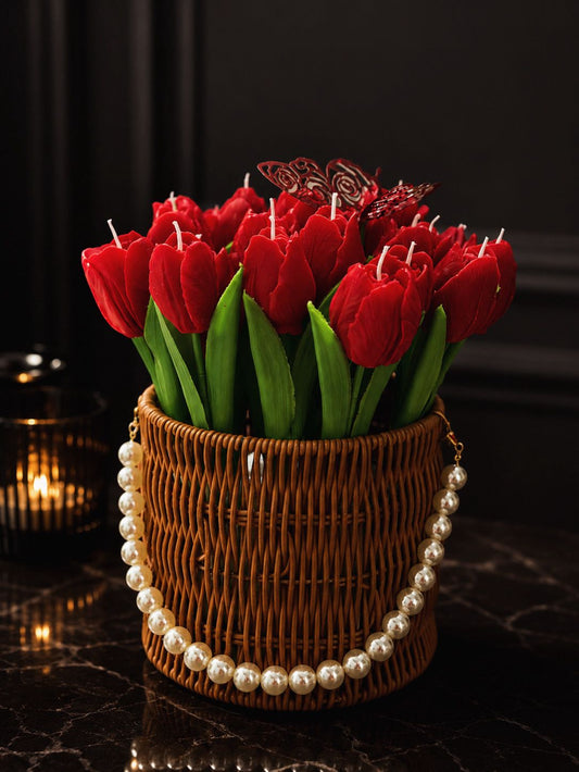 Luxury Tulips Basket